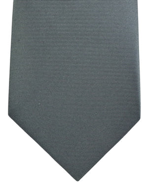 Tom Ford Silk Tie Grey Grosgrain - Wide Necktie