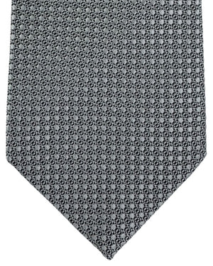Tom Ford Silk Tie Gray Silver Pattern