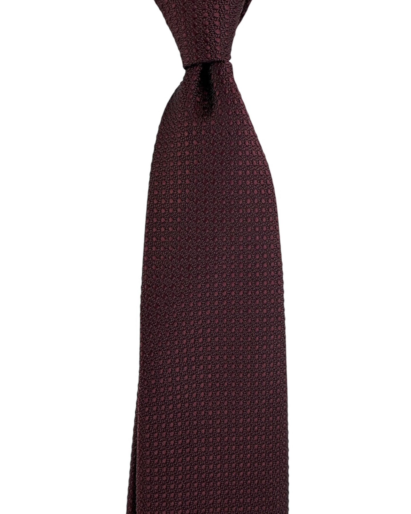 Tom Ford Silk Tie Bordeaux With Bold Woven Texture