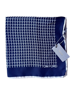 Tom Ford Silk Pocket Square T logo