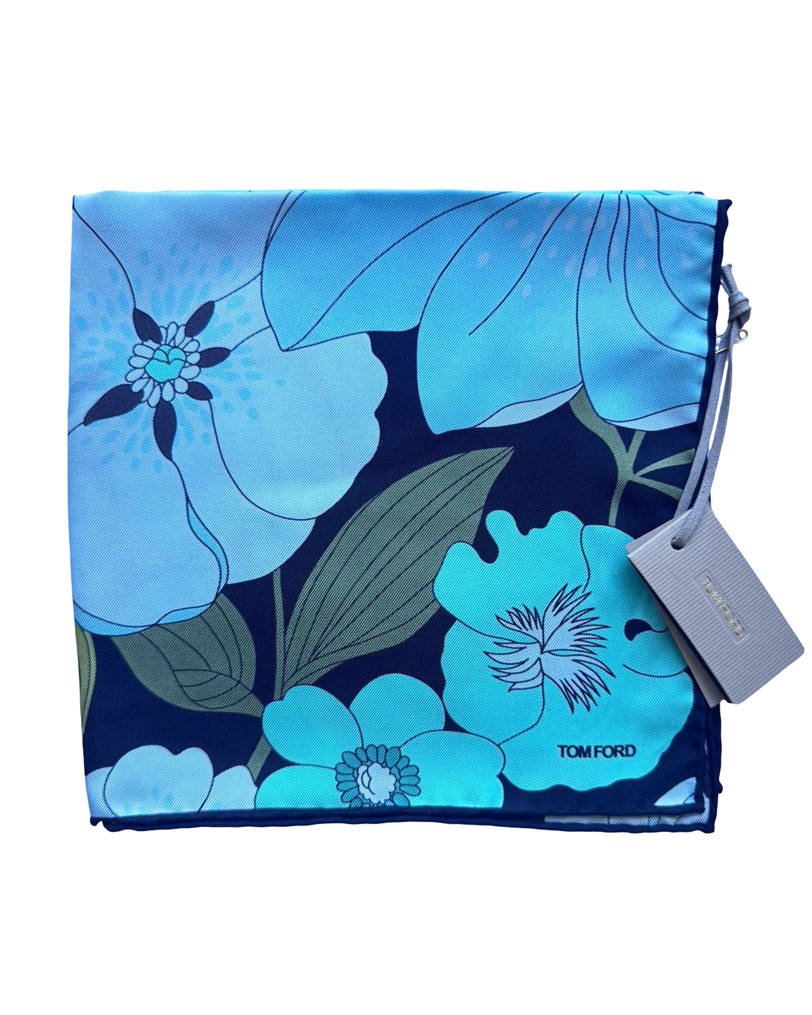 Tom Ford Silk Pocket Square Floral
