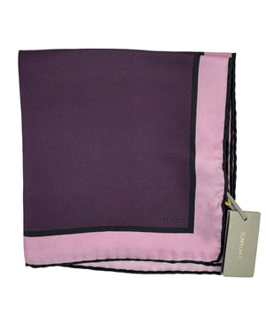 Tom Ford Silk Pocket Square Pink Purple