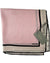 Tom Ford Silk Pocket Square Pink Taupe With Black Edge