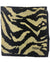 Tom Ford Silk Pocket Square Black Brown Tiger