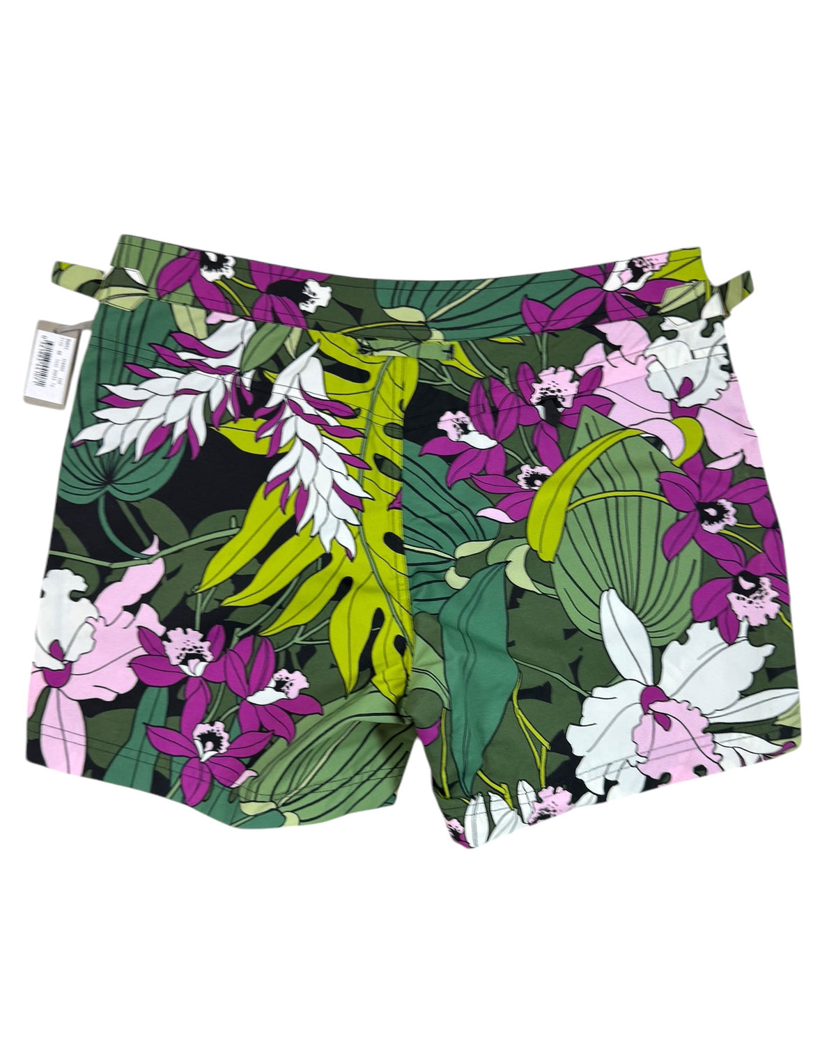 Tom Ford Swimwear Green Pink Purple Floral Men Swim Shorts EU 48/ S
