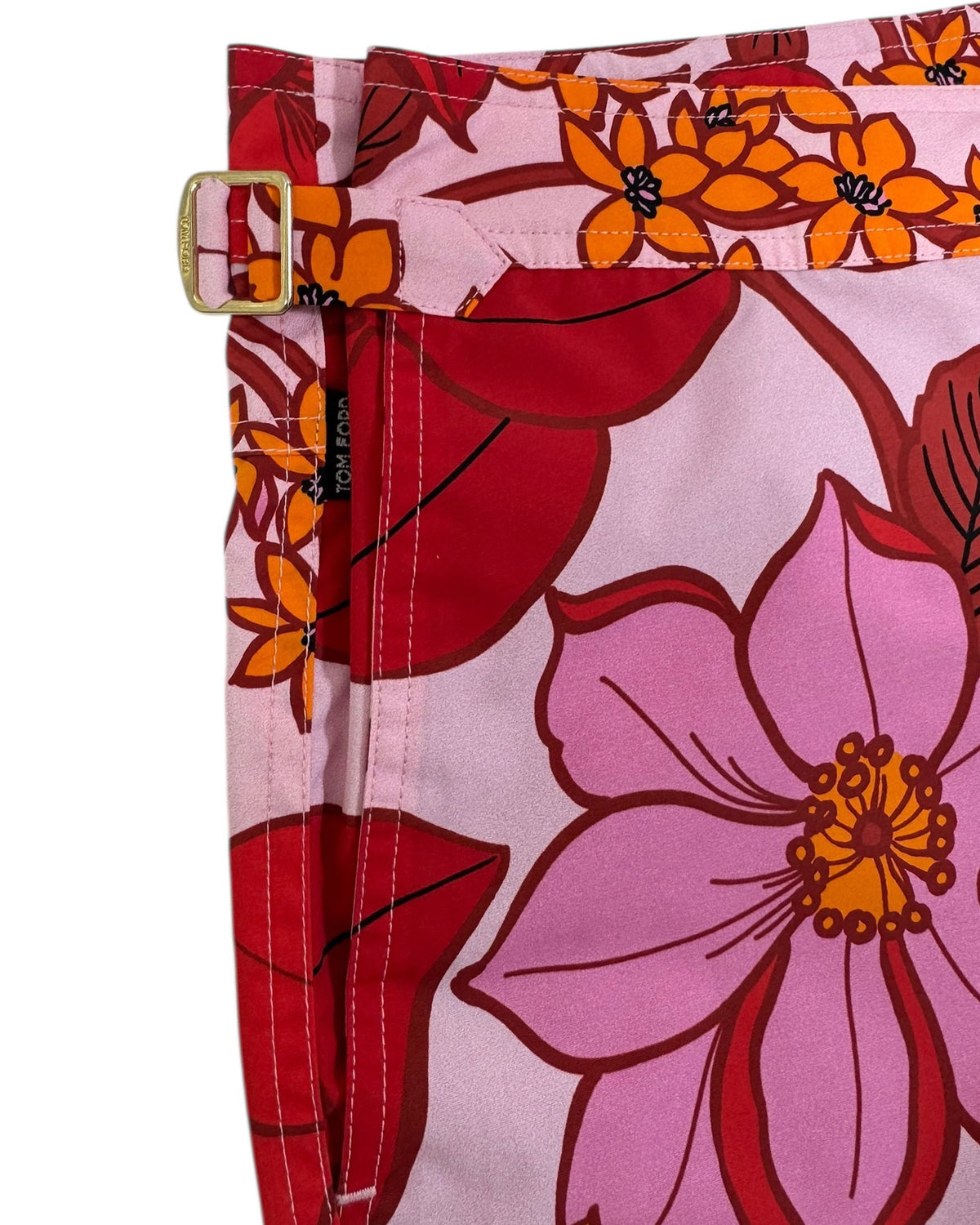 Tom Ford Swimwear Red Pink Floral Men Swim Shorts EU 48/ S