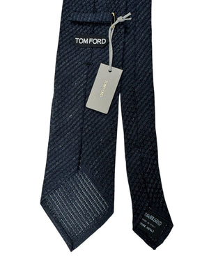 Tom Ford Unlined Sevenfold Tie Black Gray