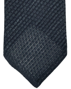 Tom Ford Unlined Sevenfold Tie Black Gray