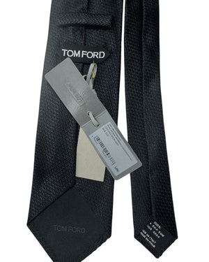 Tom Ford Tie Black Tonal Pattern