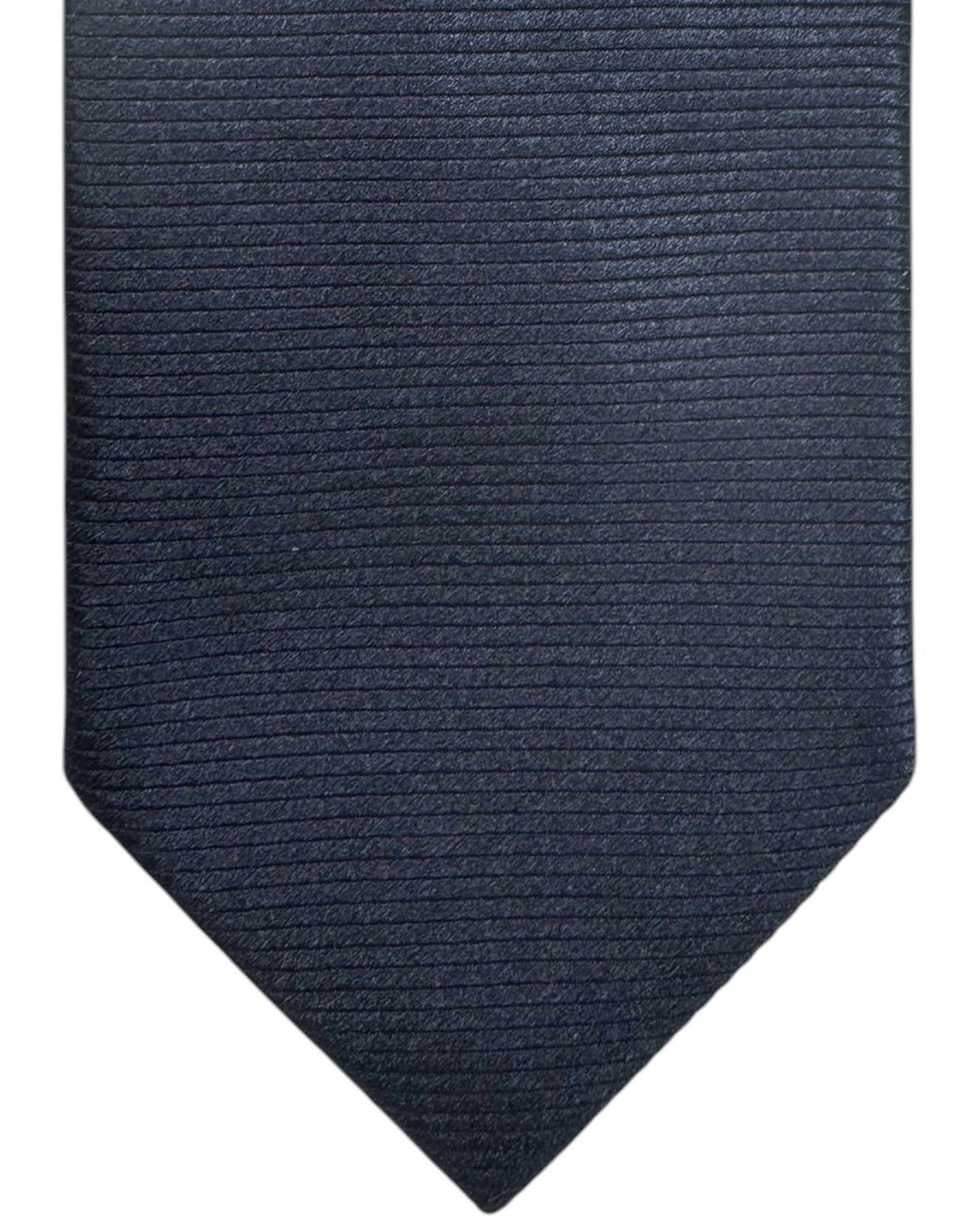 Tom Ford Tie Dark Midnight Blue Grosgrain Design
