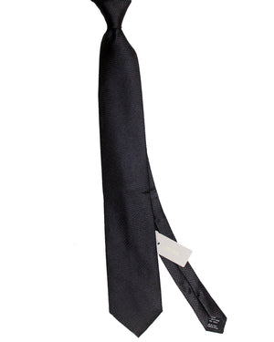 Tom Ford Tie Solid Black Pattern