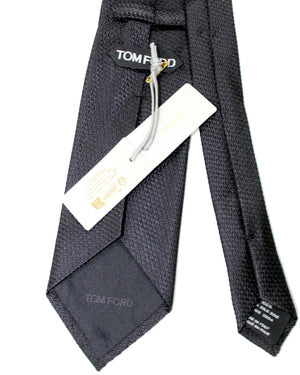 Tom Ford Tie Solid Black Pattern