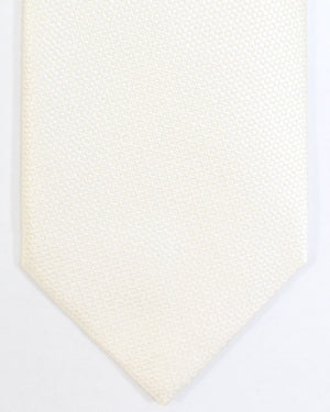 Tom Ford Tie Solid White Pattern