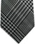 Tom Ford Tie Black Silver Houndstooth  - Wide Necktie