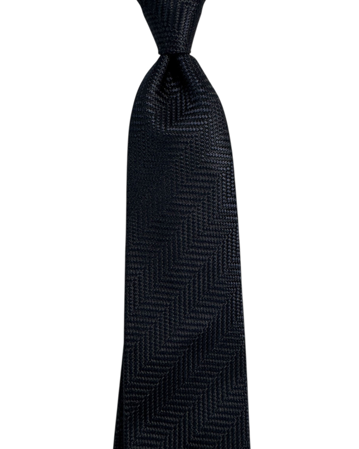 Tom Ford Tie Black Herringbone