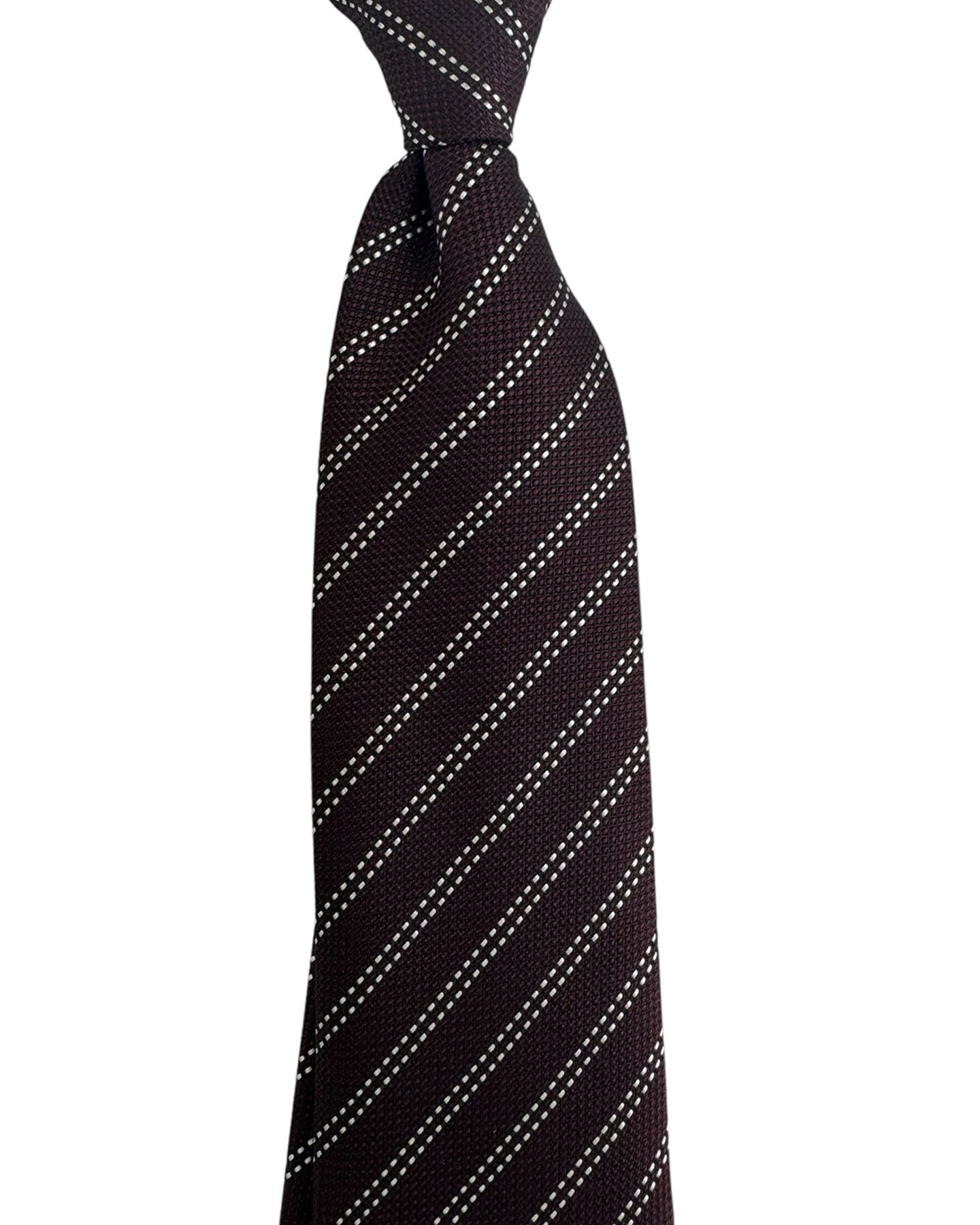 Tom Ford Tie Brown Stripes - Wide Necktie