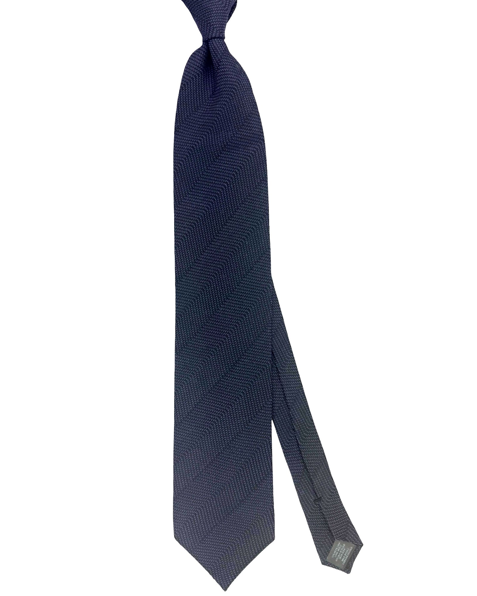 Tom Ford Tie Black Purple Striped Pattern - Wide Necktie