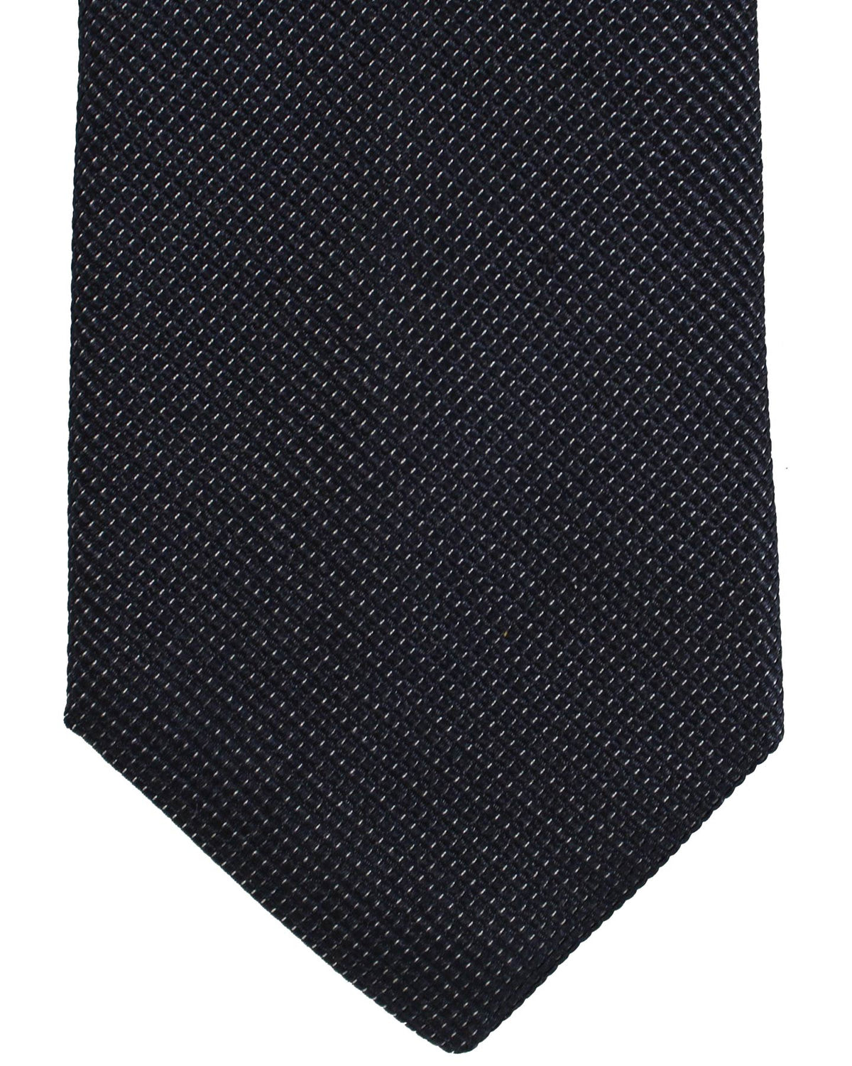 Ungaro Silk Tie Midnight Blue Silver