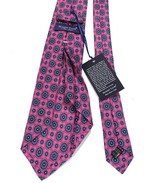 11 Fold Tie Hot Pink Blue Purple - Elevenfold Necktie