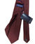 Massimo Valeri 11 Fold Tie Maroon Design 
