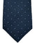 Massimo Valeri 11 Fold Tie Midnight Blue Black Silver Micro Dots - Elevenfold Necktie