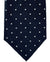 Massimo Valeri 11 Fold Tie Midnight Blue Black Silver Mini Geometric - Elevenfold Necktie