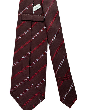 Valextra Tie Bordeaux 