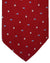 Valextra Silk Tie Red Tie With Blue And White Bottle Design - Wide Necktie