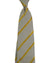 Valextra Silk Tie Gray Olive-Gold Stripes - Wide Necktie SALE