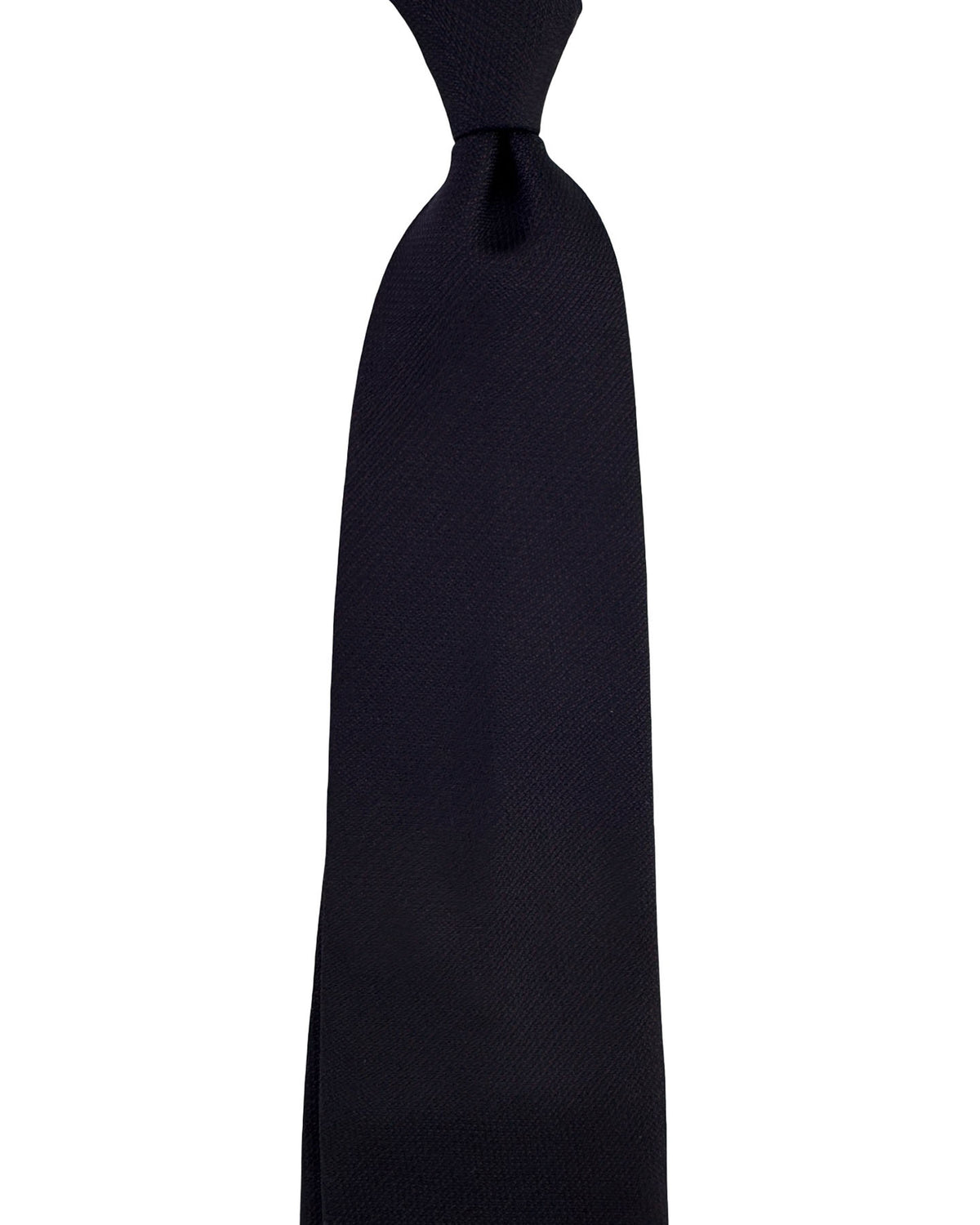 Valextra Silk Tie Black Bordeaux Micro Weave - Wide Necktie