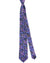 Vitaliano Pancaldi Pleated Silk Tie Purple Silver Paisley