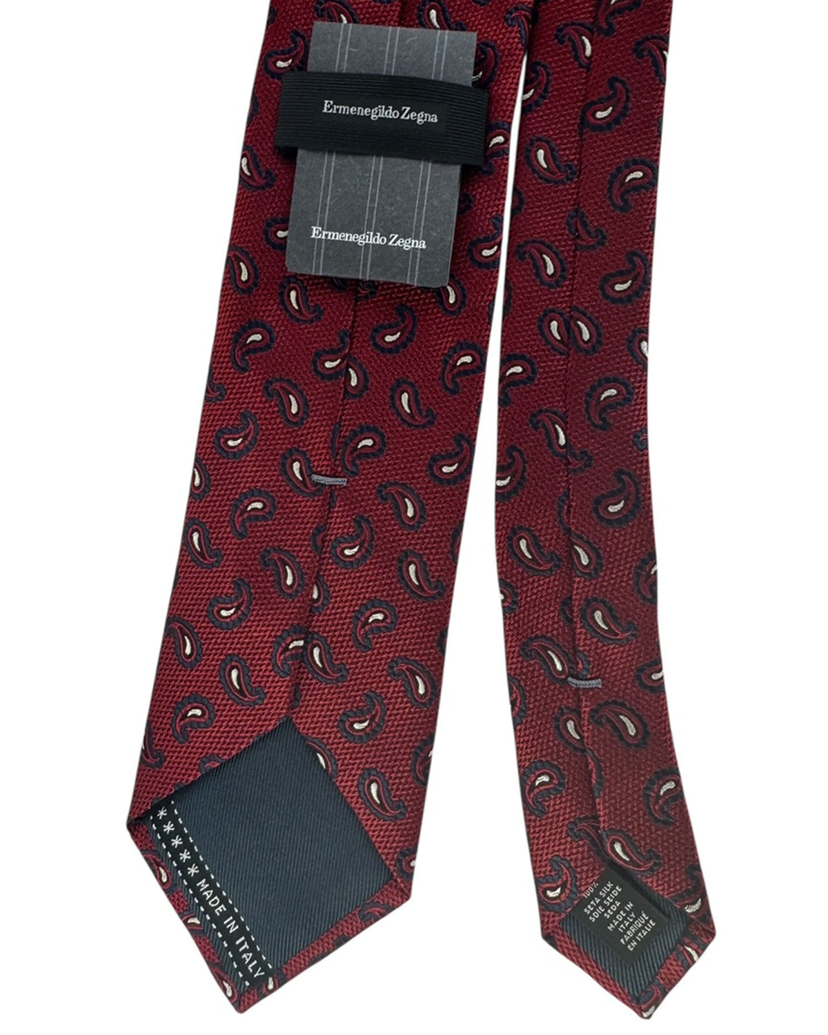 Ermenegildo Zegna Tie Red Paisley