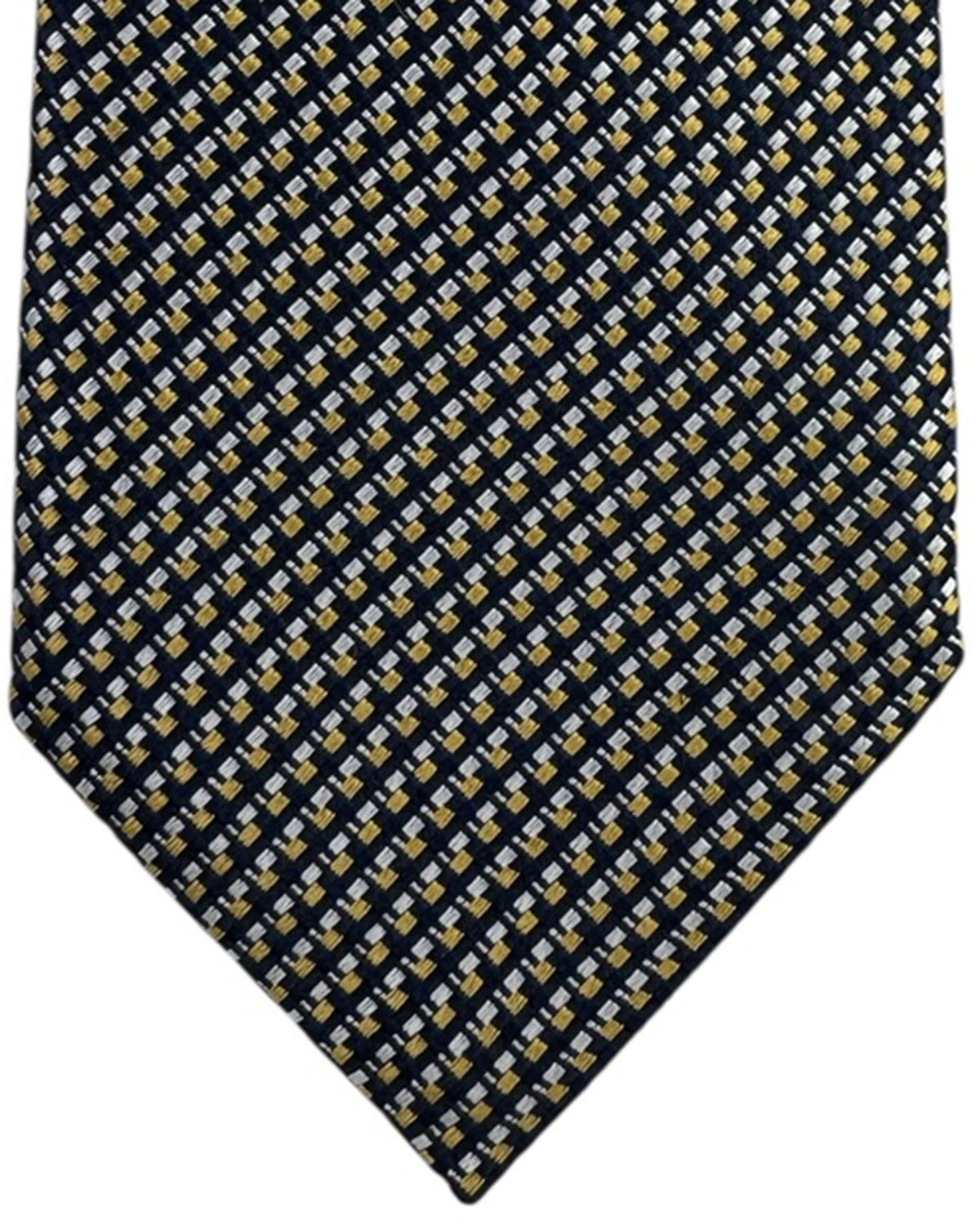 Ermenegildo Zegna Tie Black Micro Pattern