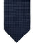 Ermenegildo Zegna Narrow Tie Dark Blue Silver Micro Pattern