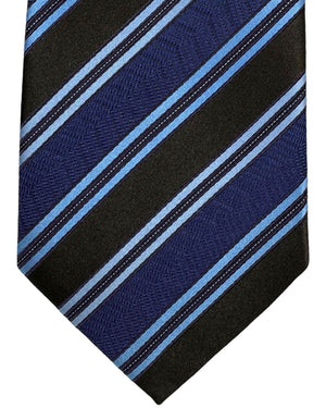 Ermenegildo Zegna Tie Purple Dark Blue Stripes