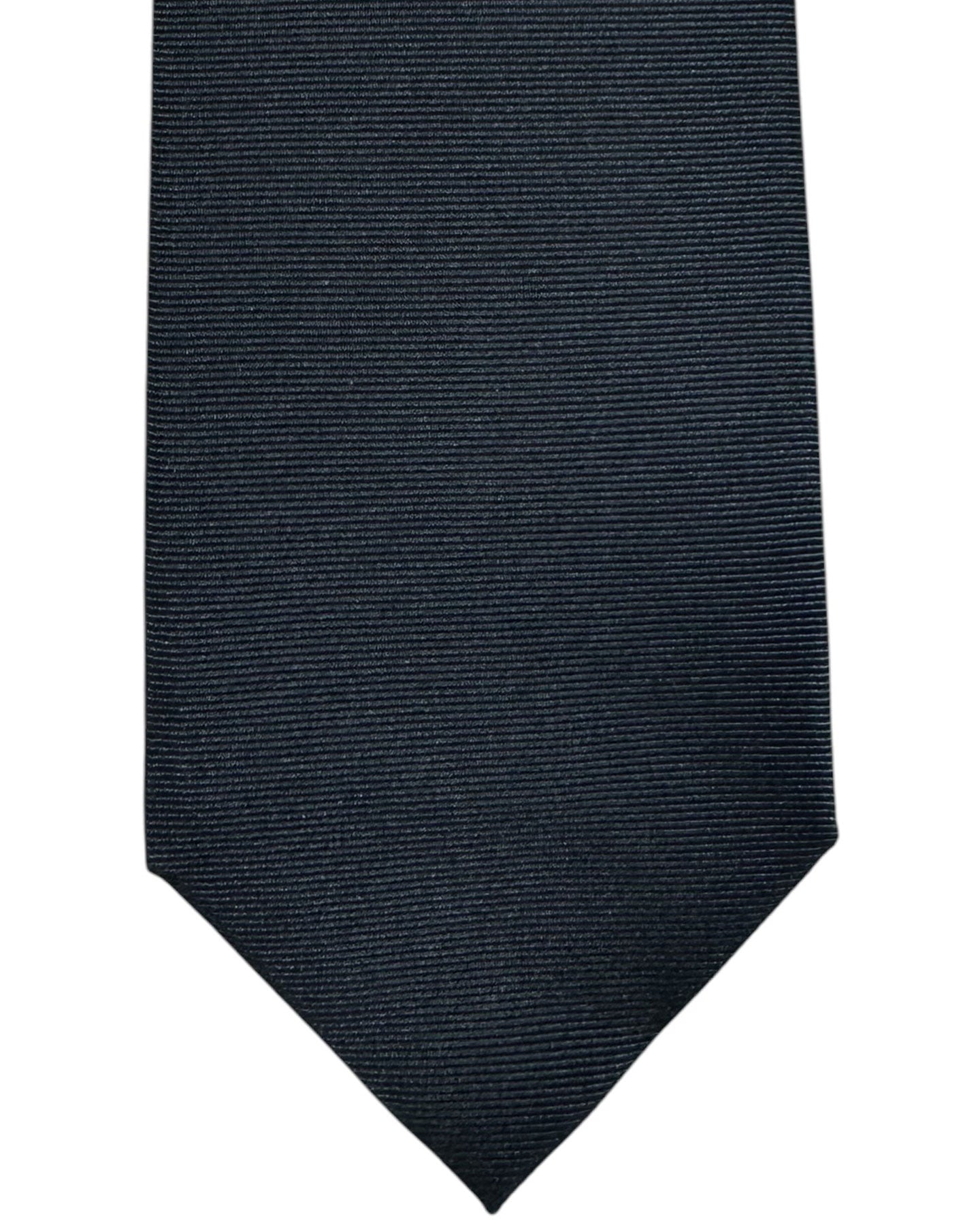 New Zegna Tie Gray Logo - Narrow Necktie