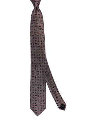 New Zegna Tie Pink Paisley Design