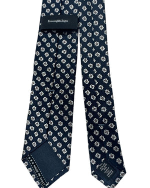 Ermenegildo Zegna Tie Midnight Blue Brown Design