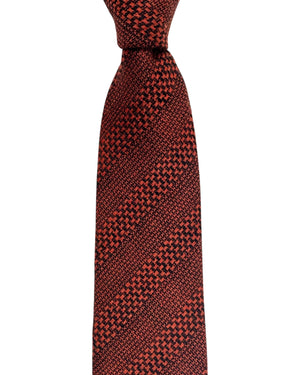 
Zegna Tie Couture Brown Striped Design