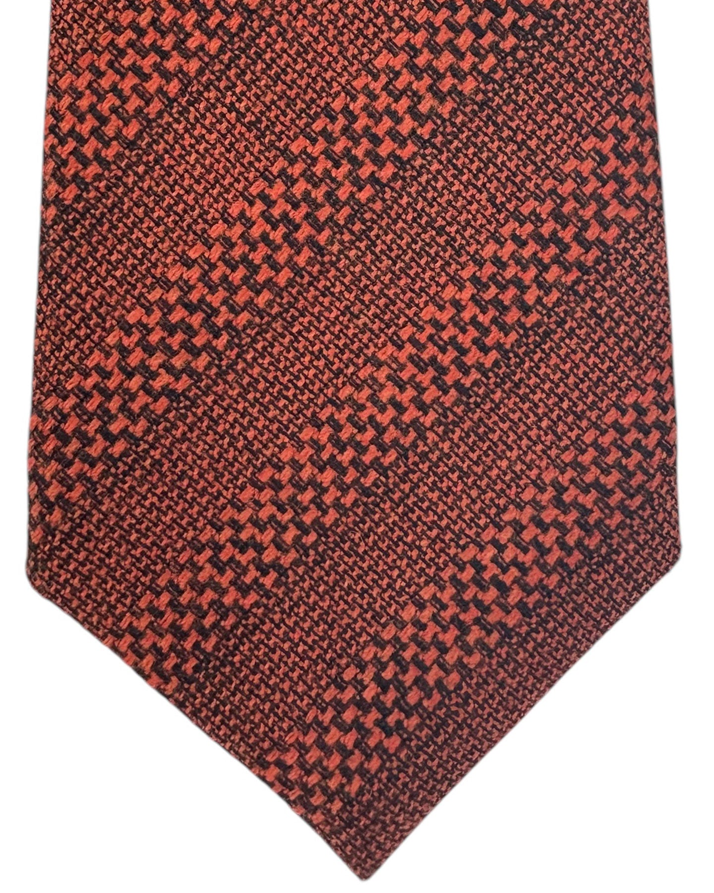 Ermenegildo Zegna Tie Couture Brown Striped Design
