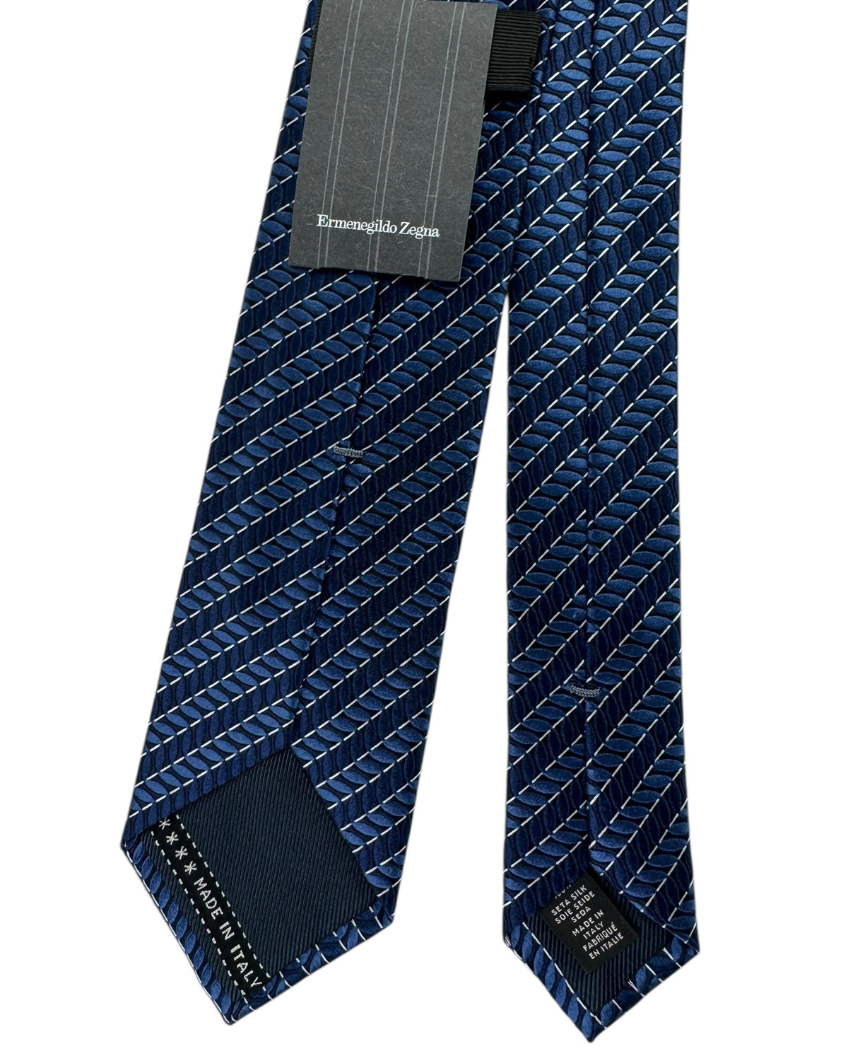 Ermenegildo Zegna Tie Midnight Blue 