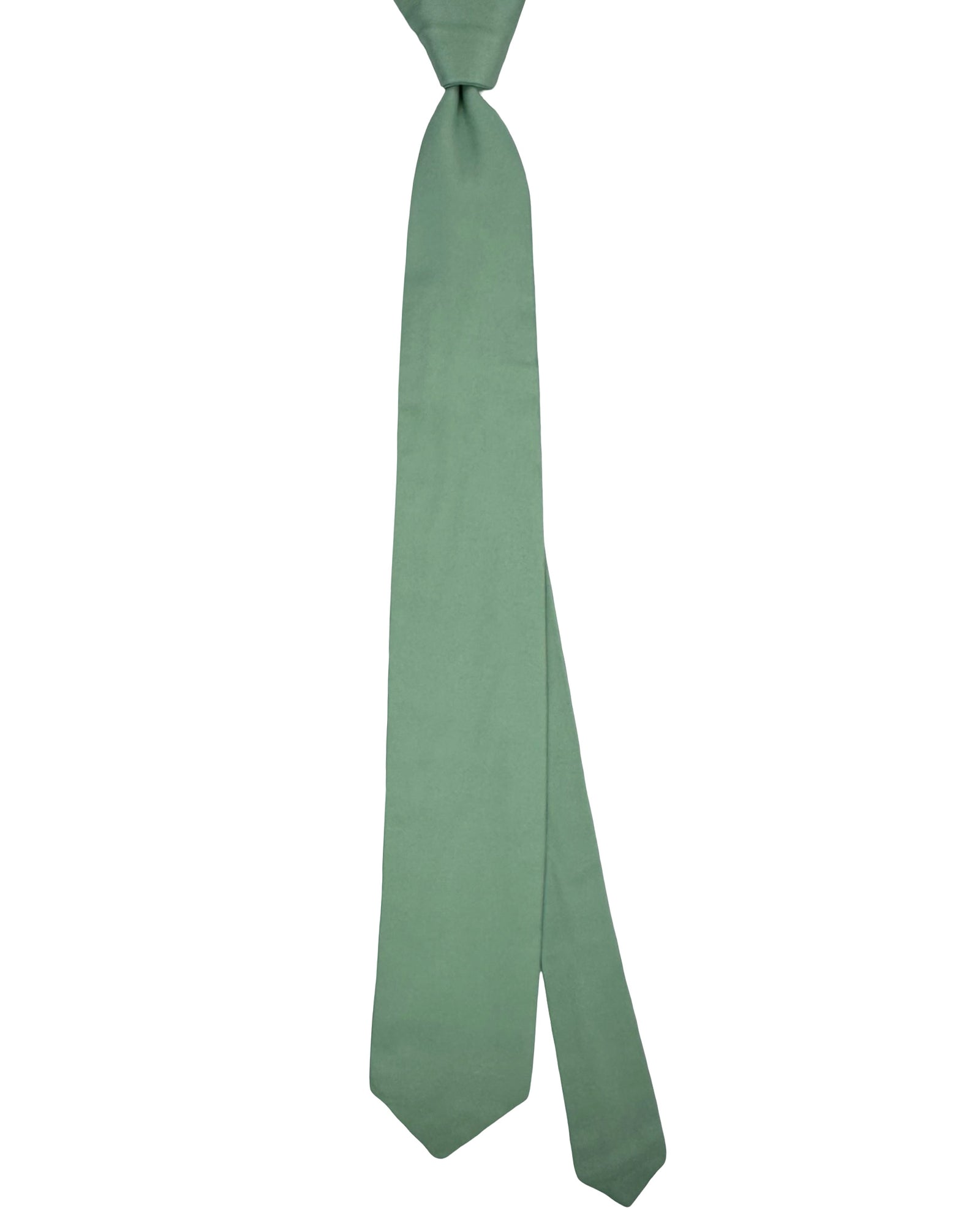 Ermenegildo Zegna Couture Tie Mint Green Solid - 2 Sided