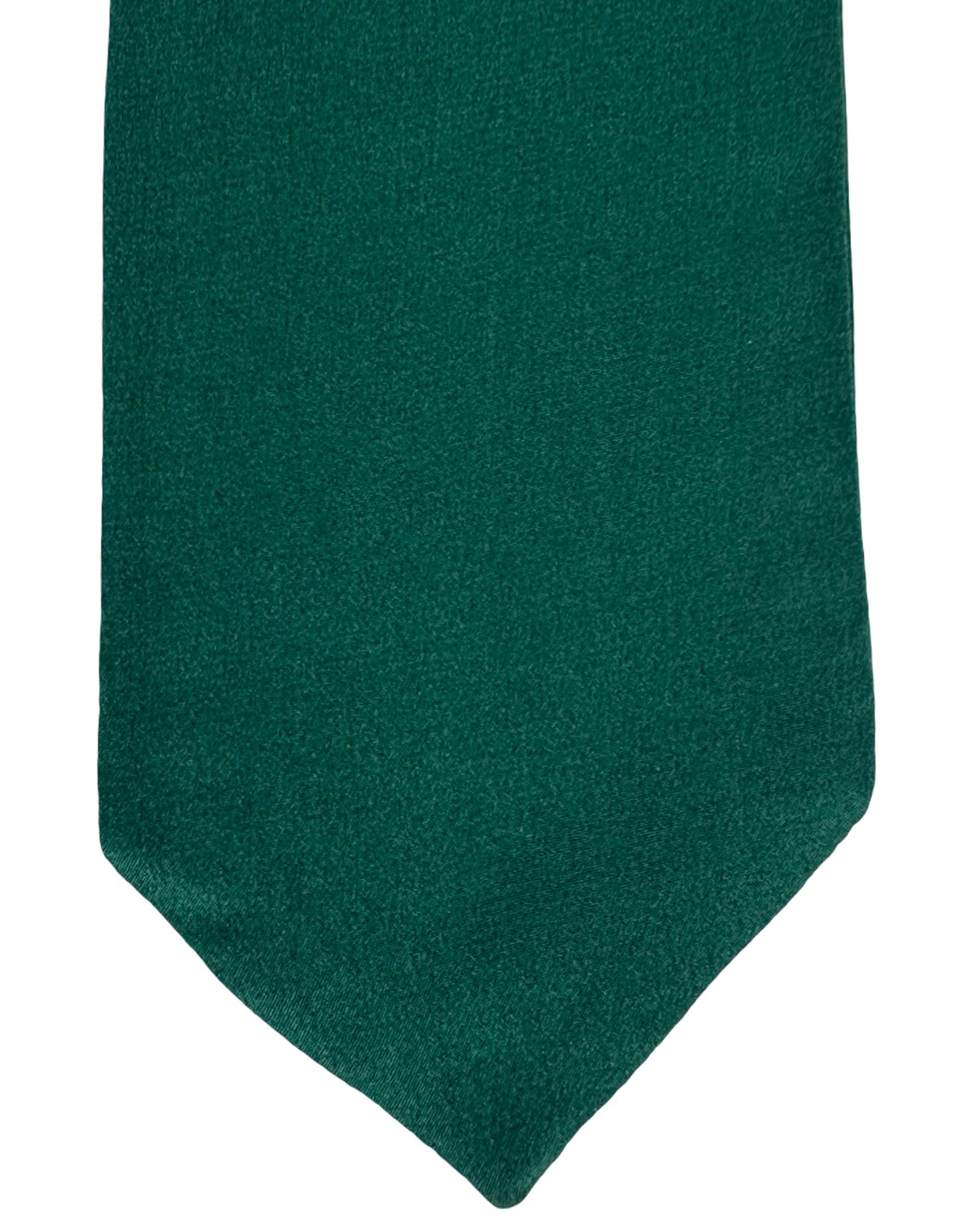 Zegna Tie Dark Green Solid - XXX Couture - 2 Sided