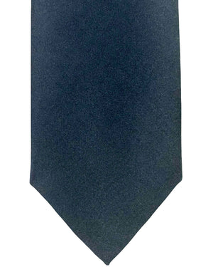Ermenegildo Zegna Tie Midnight Blue Solid - Narrow Necktie