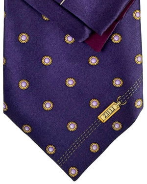 Zilli Silk Tie & Matching Pocket Square Set 