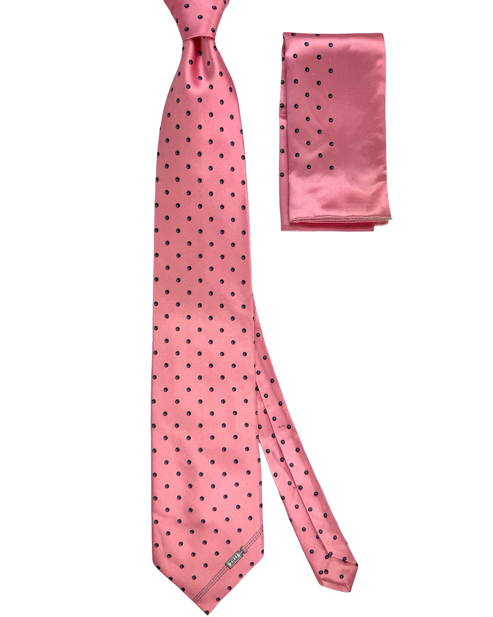 Zilli Silk Tie & Matching Pocket Square Set 