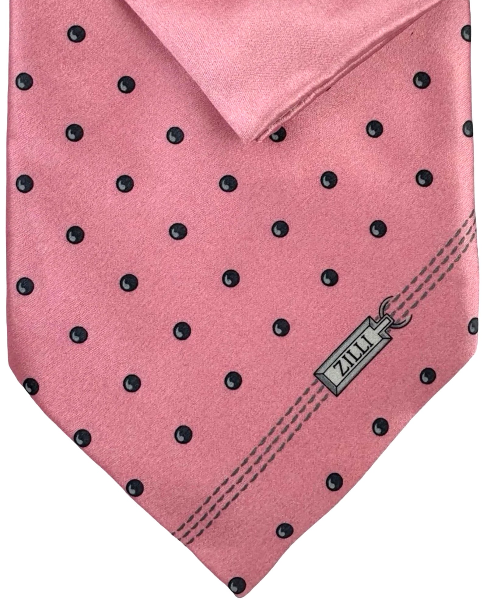 Zilli Silk Tie & Matching Pocket Square Set 