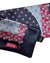 Zilli Silk Pocket Square Gray Fuchsia SALE
