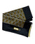 Zilli Silk Pocket Square Black Gray Gold SALE