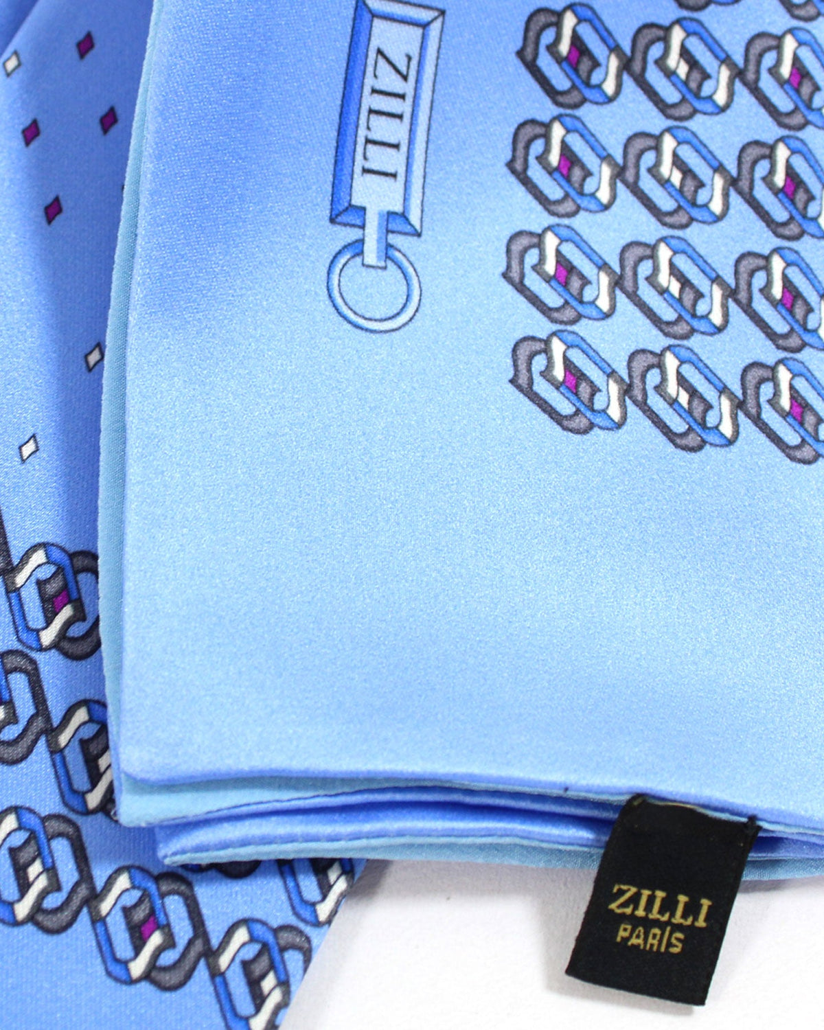 Zilli silk Pocket Square 